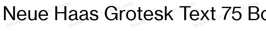 Neue Haas Grotesk Text 75 Bold字体转换